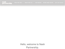 Tablet Screenshot of nashpartnership.com